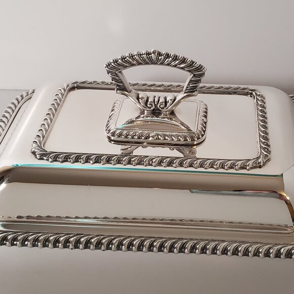 Birks Regency Silver Plated Serving Dish with Lid - Picture 5 of 11